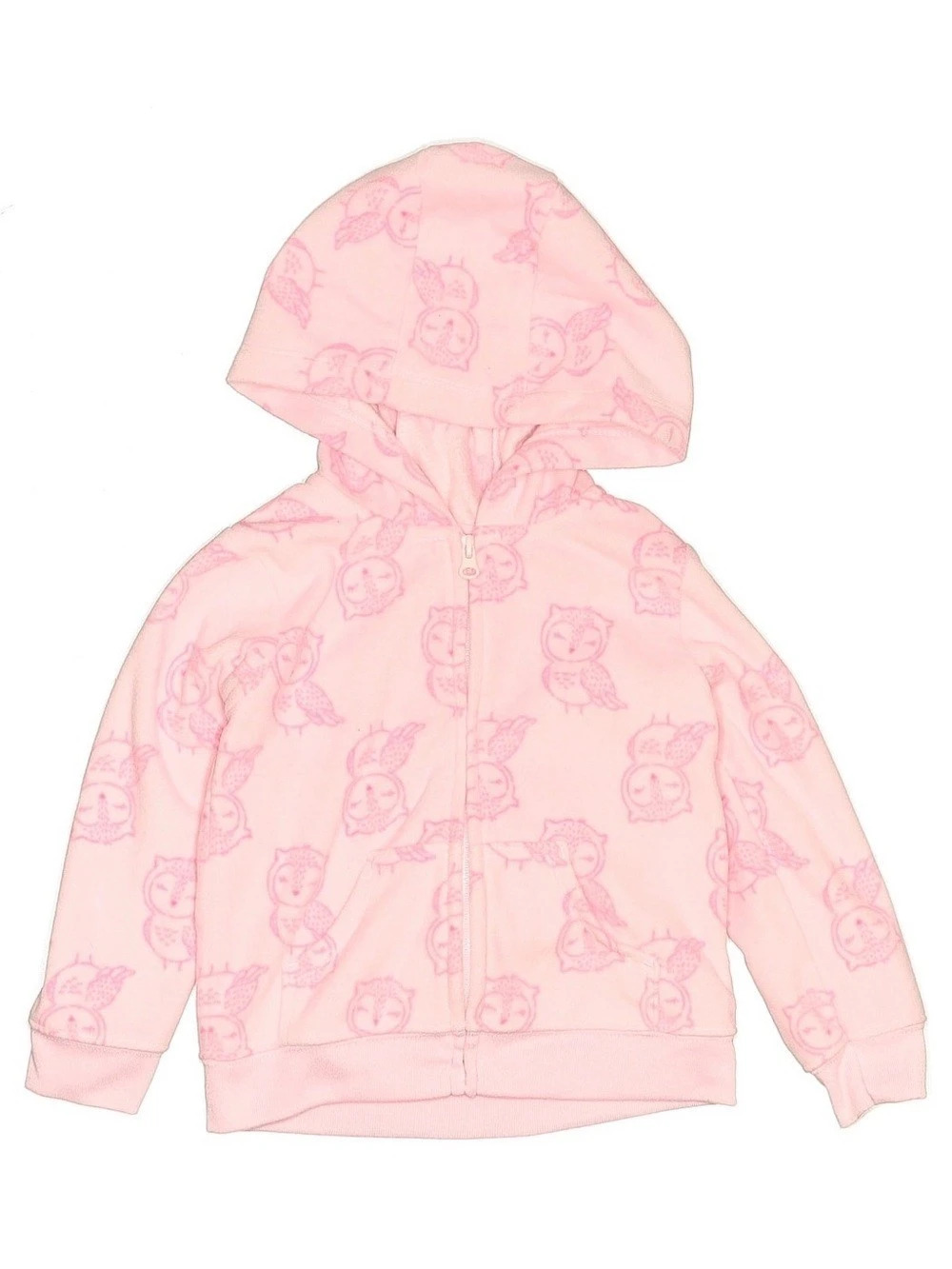 child of mine by carter's Pink Animal Print Hooded Jacket Baby 24M
